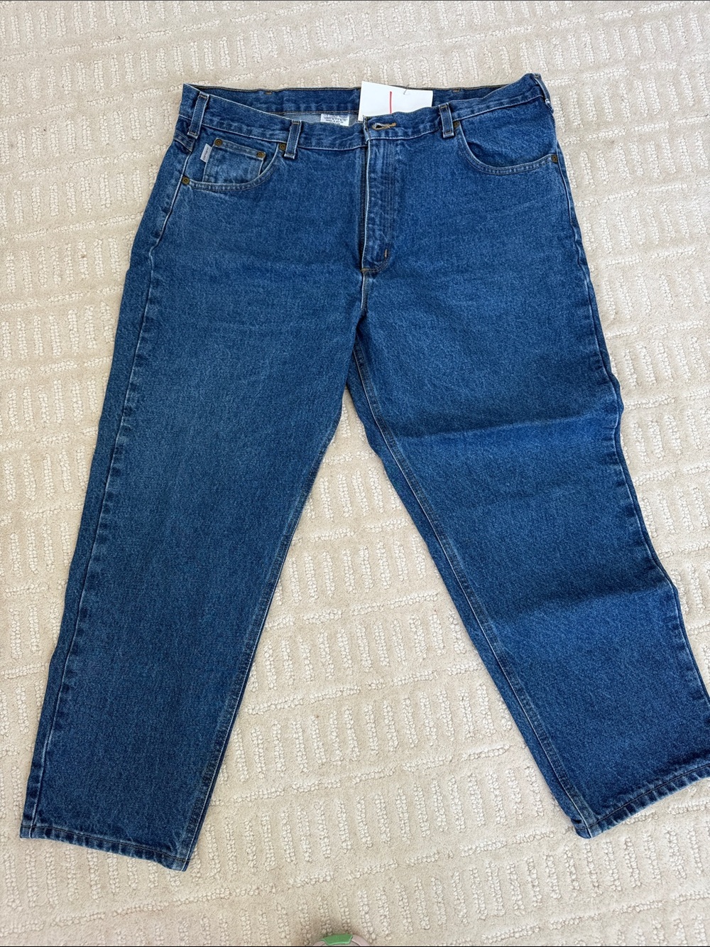 Carhartt- Men’s Dark Blue Relaxed Fit Jeans